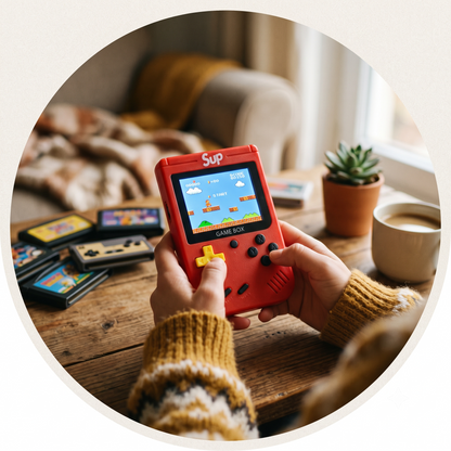 Sup Retro Mini Handheld Game Box (400-in-1 Classic 8-Bit Games, 3.0" Screen)